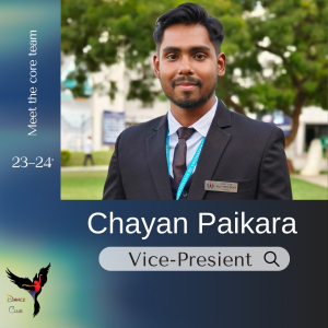 presenting you our vice-president of dance club 2023-24:chayan