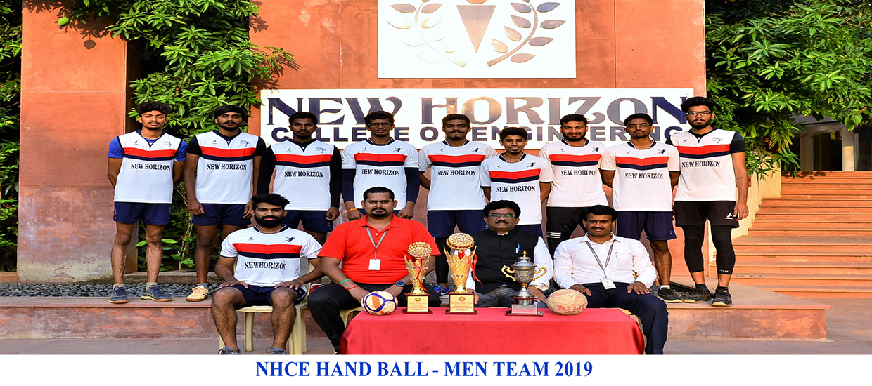 nhce hand ball men team 2019- sports- Best Sports Colleges in India
