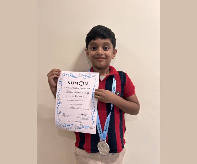 Congratulations to Dhruv on his Achievement