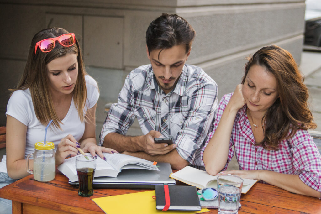 teens studying working together scaled